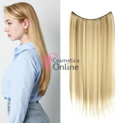 Extensie de par cu 4 Clips On delux simpla dreapta de 51 cm, Blond Mediu Mixt Ombre 39733